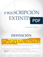 Tema Ocho Prescripción Extintiva