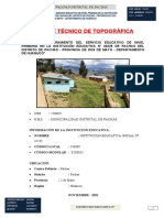 B. Informe Topografico