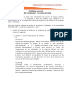 Evidencia: Aa2-Ev2 Taller Programa Y Plan de Auditoría