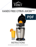 Hands Free Citrus Juicer: Instructions