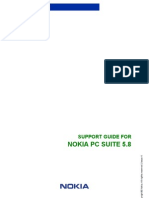 Nokia Support Guide PC Suite 5.8