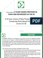 INNOVA 2018 Report Slides - THE USE OF PLANT-BASED PROTEINS IN FOOD AND BEVERAGES IN THE EU