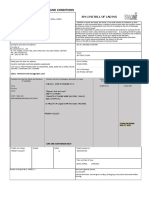 SM Line Bill of Lading Terms and Conditions SM Line Bill of Lading