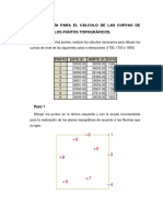 Metodología para El Cálculo de Las Curvas de Nivel Dado Los Puntos Topográficos