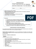 Guia de Lab Reacciones Quimicas 1ero Medio