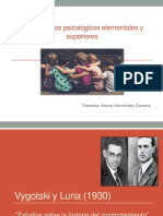 TSC Los Procesos Psicológicos Elementales y Superiores 2022