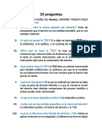 20 Preguntas: ¿De Que Parte La Teoría General Del Derecho?