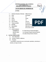 Plan de Sesión de Aprendizaje: Universidad Nacional de Cajamarca