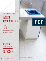 Piso Vinílico Conductivo Antiestático CC2020-1