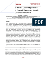 Design Engineering: Intelligent Traffic Control System For Congestion Control, Emergency Vehicle Clearance and Stolen