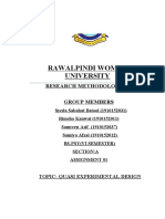 Rawalpindi Women University: Research Methodology Ii Group Members