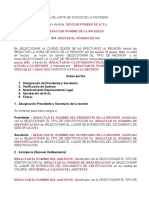 Minuta de Nombramiento Representante Legal