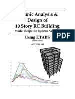 Seismic Analysis & Design of 10 Story RC Building: Using ETABS