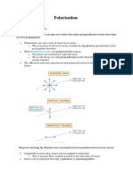 Polarisation Revision Notes