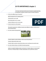 Chemistry and Its Importance Chapter 1