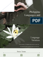 Languages and Dialects in The Philippines