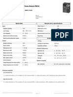 Data Sheet For SINAMICS G120 Power Module PM240: Rated Data General Tech. Specifications