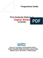 IGNOU Programme - Guide - PGDIDM