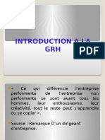 Introduction A La GRH