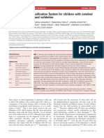 Visual Function Classification System For Children With Cerebral Palsy: Development and Validation