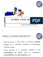 Global F O O D Security: Contemporary World