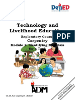 TLE-Carpentry 7 - 8 - Module 1 - Identifying Materials and Tools For A Task - V2 F