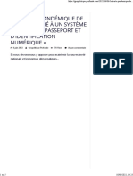 Le Traité Pandémique de L'oms Est 'Lié À Un Système Mondial de Passeport Et D'identification Numérique'