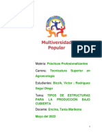 Tipos de Estructuras para La Producción Bajo Cubierta