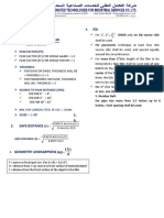 RT Pratical Exam Formulas