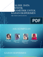 Analisis Data Statistik Parametrik Untuk Kajian Eksperimen