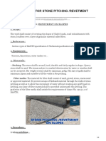 Methodology For Stone Pitching Revetment On Slopes