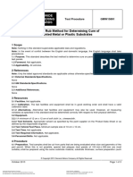 Solvent Rub Method For Determining Cure of Painted Metal or Plastic Substrates