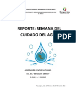 Reporte Cuidado Del Agua