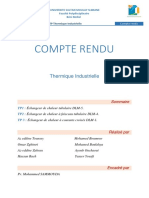 Compte Rendu Thermique Industrielle