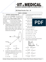 JEE Main Practice Test - 10