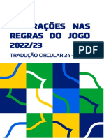 Alteração 2022 Regras Futebol