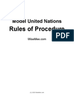 Official MUN Rules of Procedure WiseMee ROP