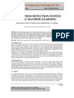 Drowsiness Detection System Using Machine Learning