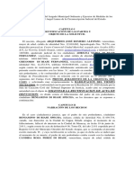 Solicitud de Rectificación de Acta de Defunción Di Biase