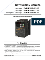 Instruction Manual: FVR-E11S-2/2JE FVR-E11S-7/7JE FVR-E11S-4/4JE