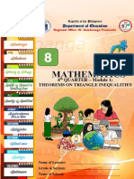 Department of Education: Theorems On Triangle Inequalities