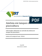 Amônia em Tanques de Psicultura