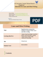 Supplementary Material For Cause and Effect Writing