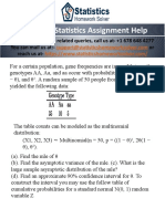 Advanced Statistics Assignment Help