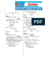 Ejercicios Resueltos de Teorema Del Resto Pagina Educativa