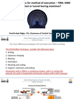 Selection of Options For Method of Execution - TBM DBM - Presentation