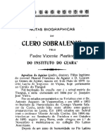 Notas Biográficas Do Clero Sobralense - Monsenhor Vicente Martins