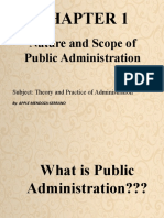 Nature and Scope of Public Administration