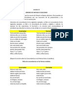 Errores de Sintaxis o Solecismos