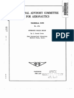 Nationaladvisorycommittee For Aeronautics: Technical Note